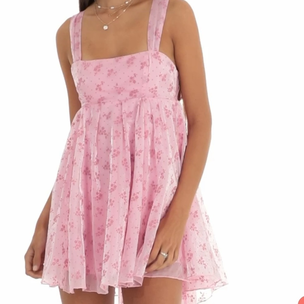 Jennifer Floral Baby Doll Dress Lucy in the Sky dress Medium